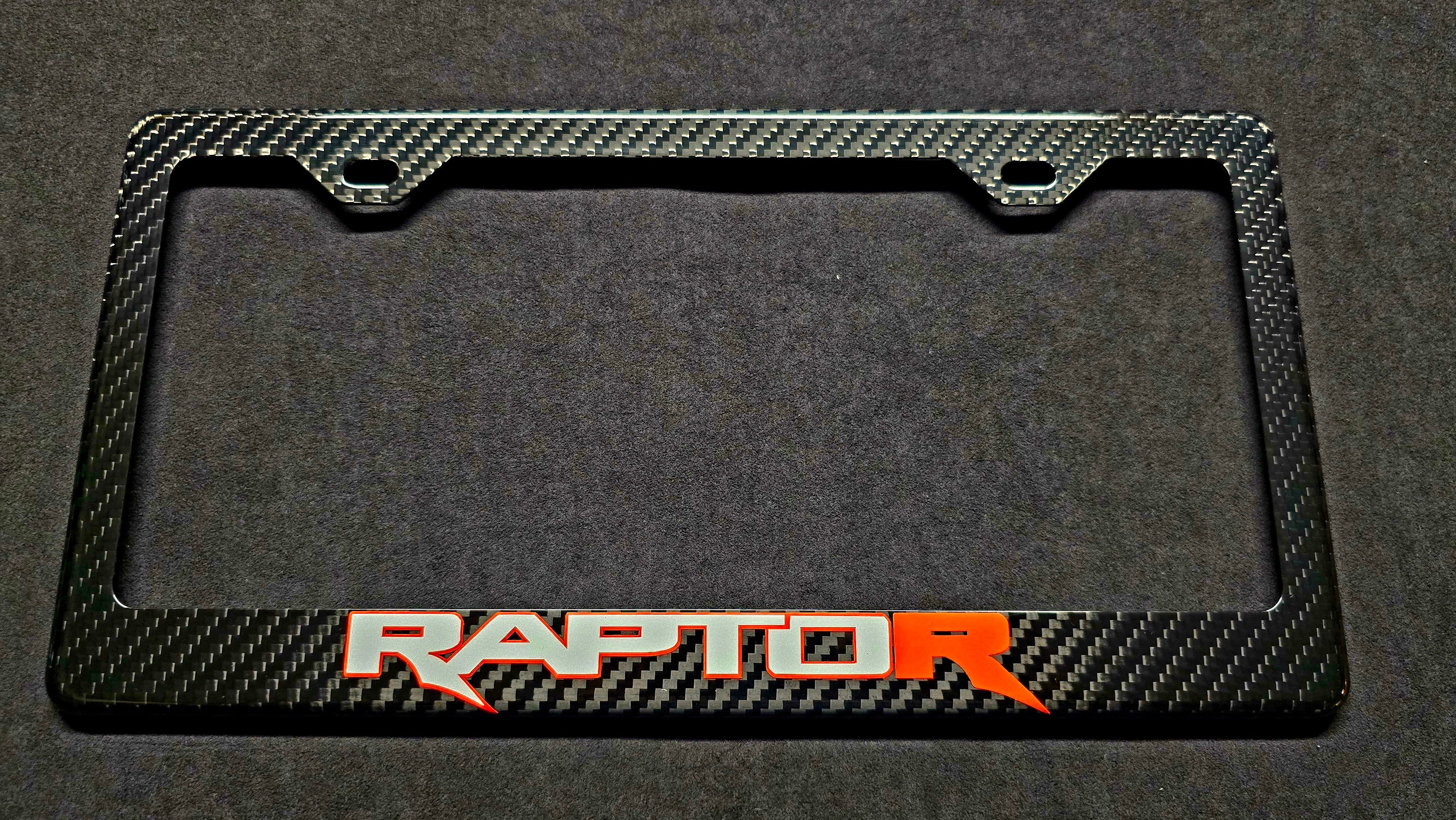 23+ Ford F-150 Raptor R Carbon Fiber License Plate Frame