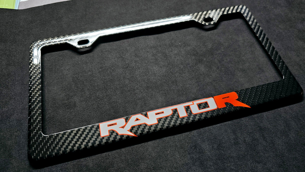 23+ Ford F-150 Raptor R Carbon Fiber License Plate Frame