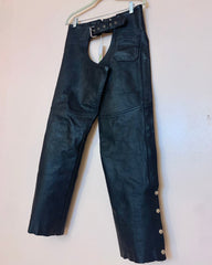 90’s leather goatskin chaps