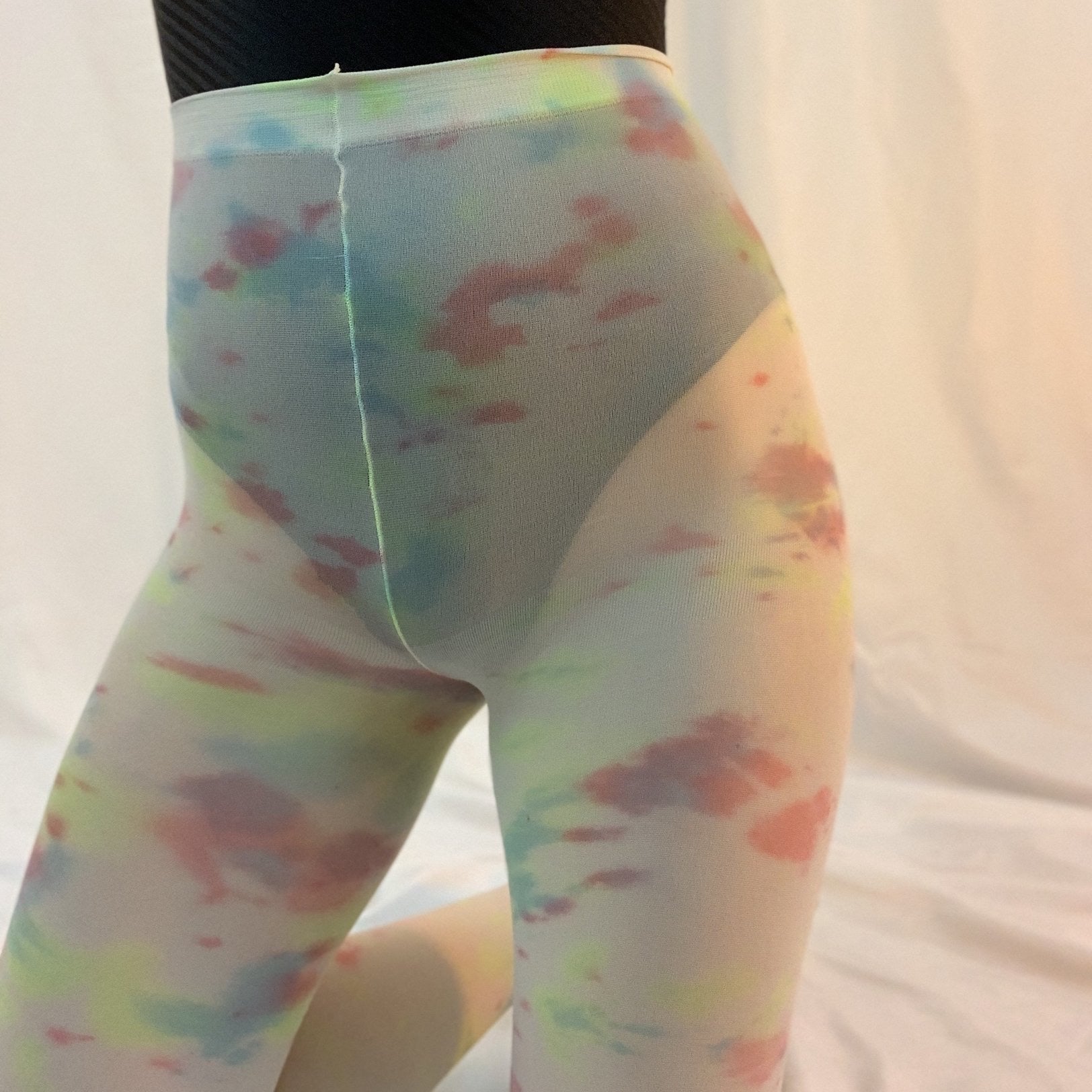 3 pack cloud tie dye tights