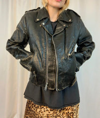 80’s leather motorcycle jacket